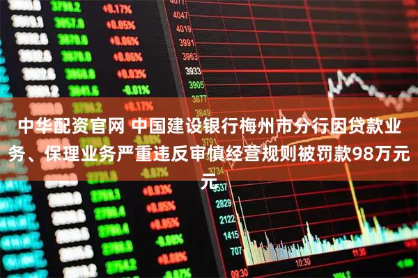 中华配资官网 中国建设银行梅州市分行因贷款业务、保理业务严重违反审慎经营规则被罚款98万元